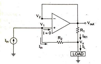 non inverting current amplifier